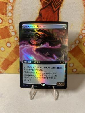 MTG Unlicensed Hearse Borderless FOIL