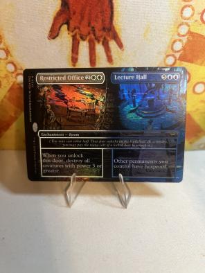 MTG Duskmourn extended art foil Restricted office/Lecture hall
