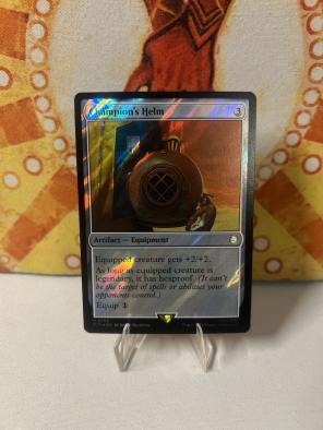 MTG FALLOUT Champion's Helm #756 SURGE FOIL
