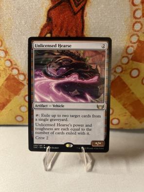 Mtg -unlicensed hearse