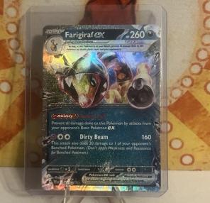 Holo Farigiraf ex -  108/162  Double Rare Temporal Forces Pokemon TCG
